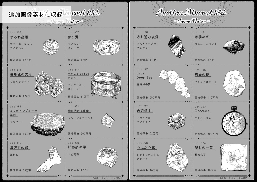 CoCシナリオ『オークション・ミヌレの恋人』/SPLL:E119264