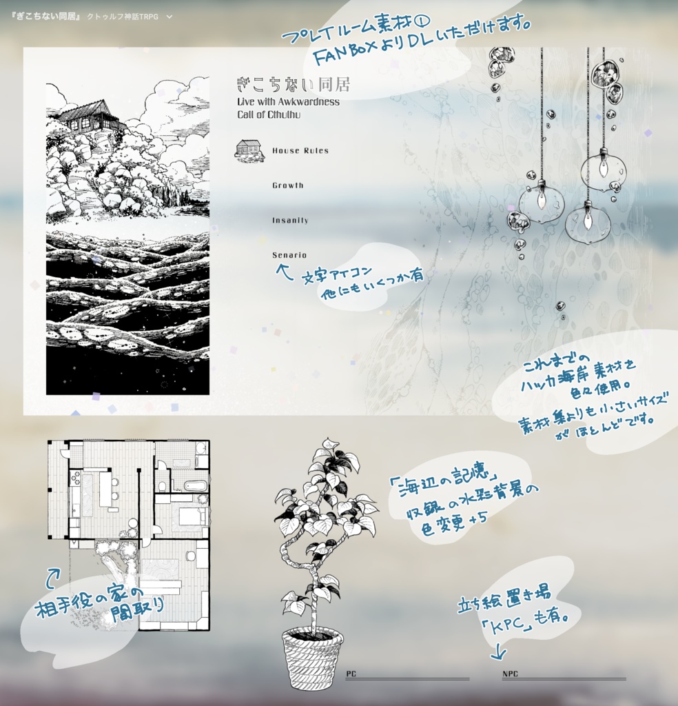 CoCシナリオ『ぎこちない同居』