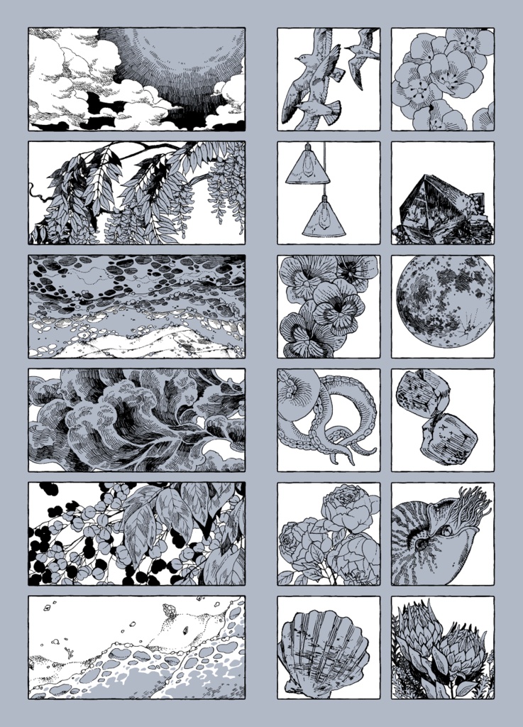 ペン画セルフカットシール