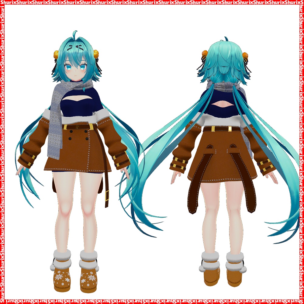 【竜胆用】コート&セーター