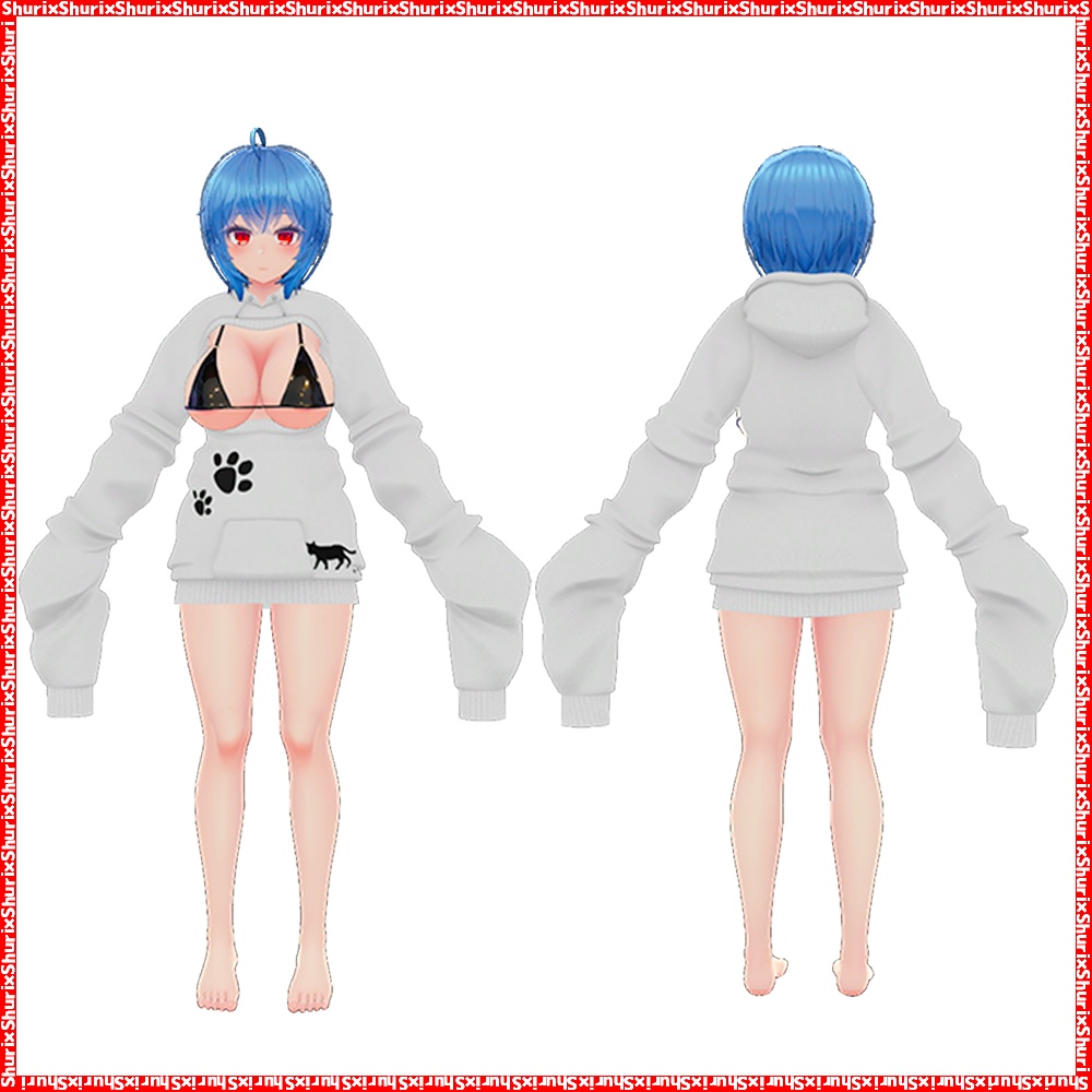 【イメリス用】萌袖水着パーカー