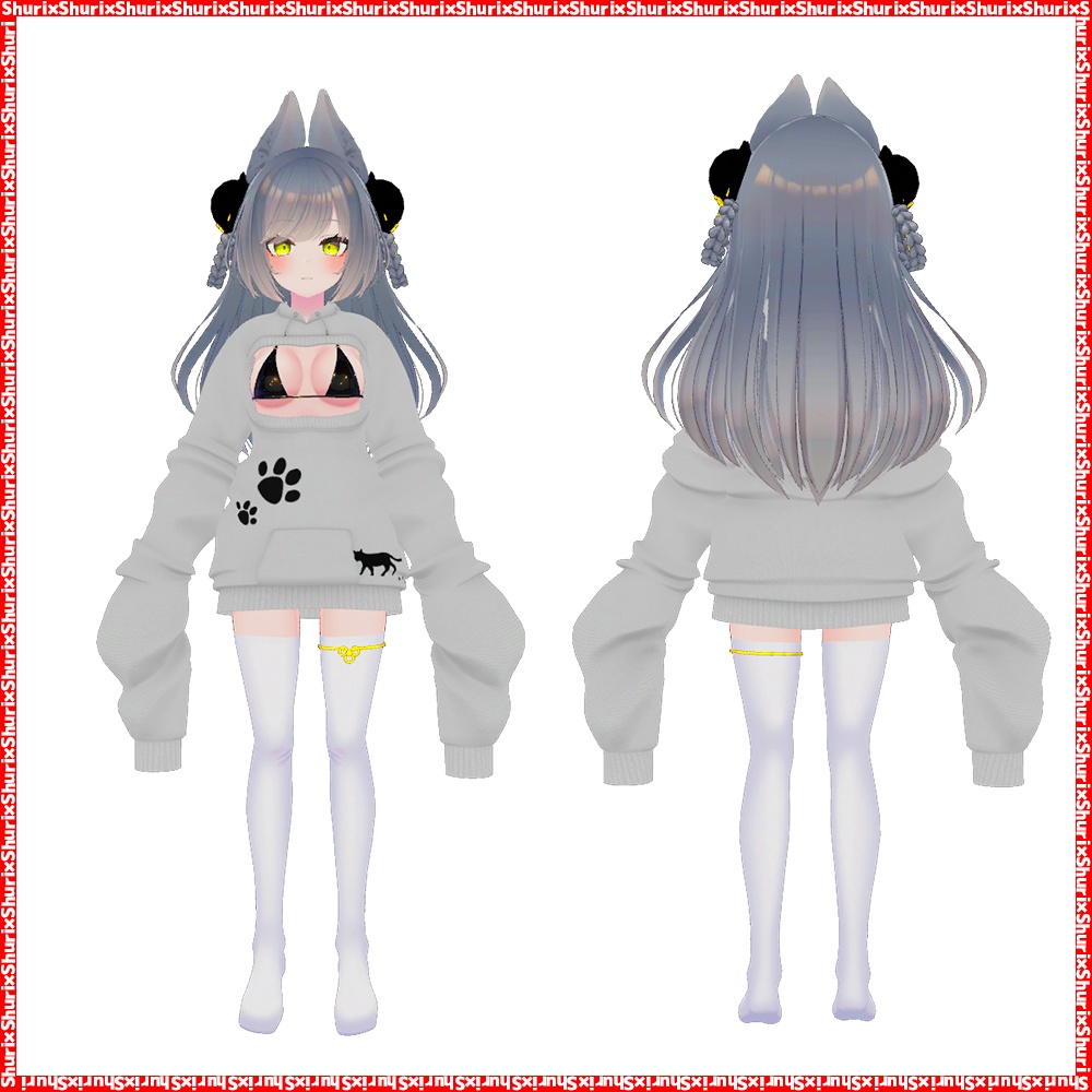 【リーファ用】萌袖水着パーカー