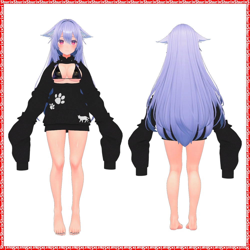 【桔梗用】萌袖水着パーカー