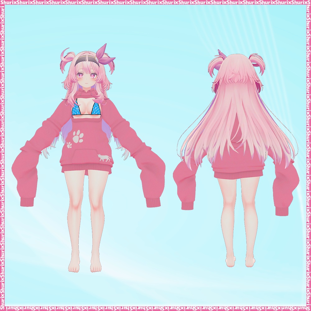 【セレスティア用】萌袖水着パーカー