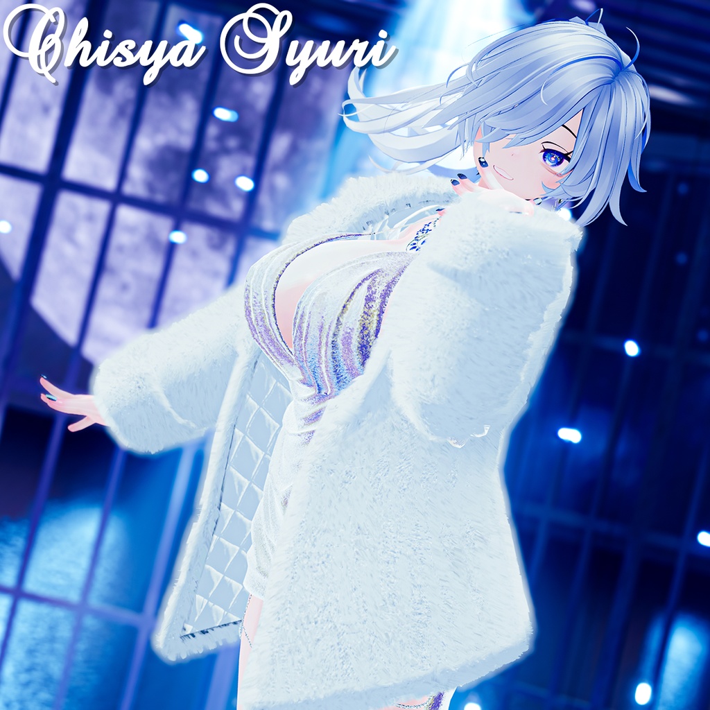 【複数アバター対応】ミッドナイトドレス【萌・桔梗・セレスティア】