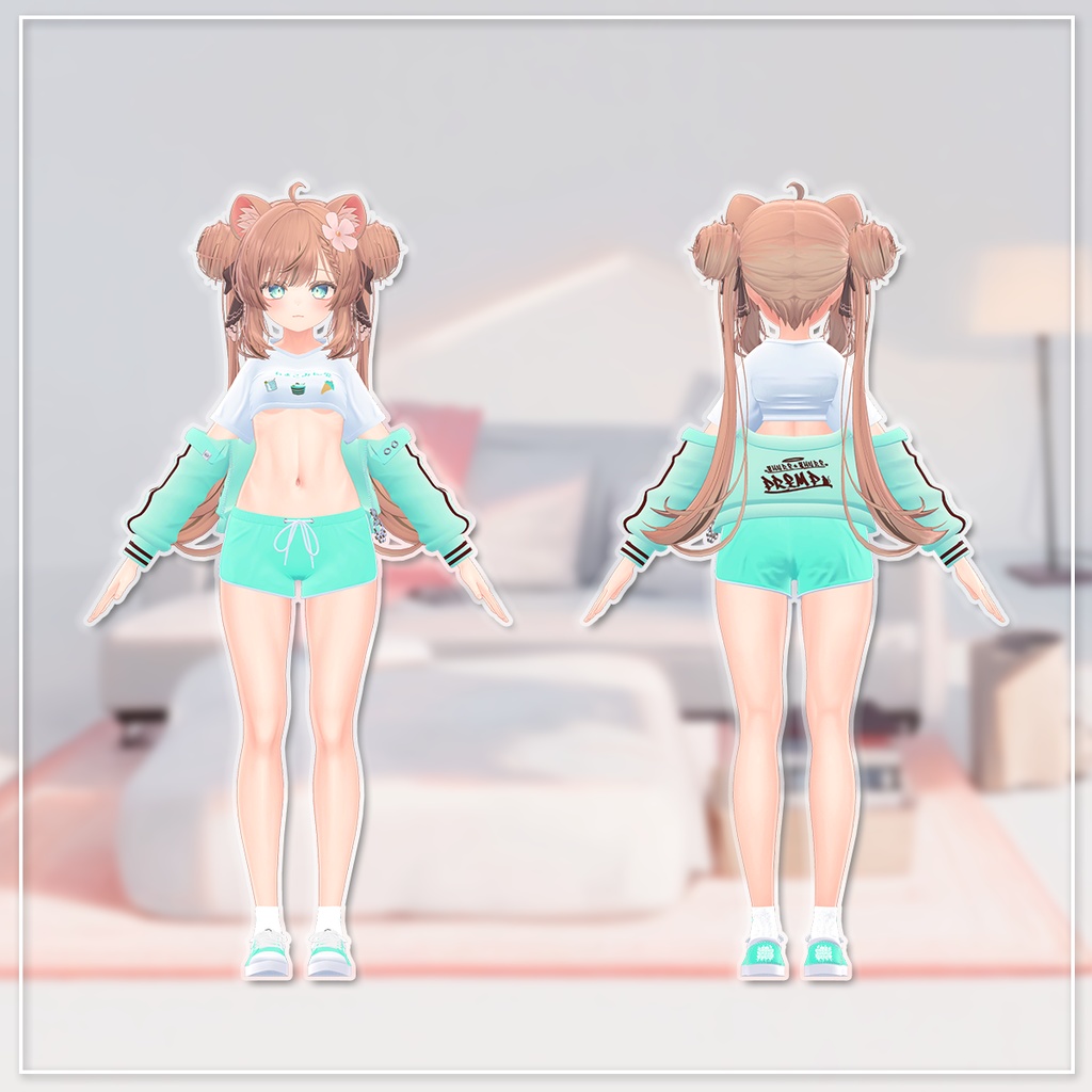 【4アバター対応】ずらせるルームウェア