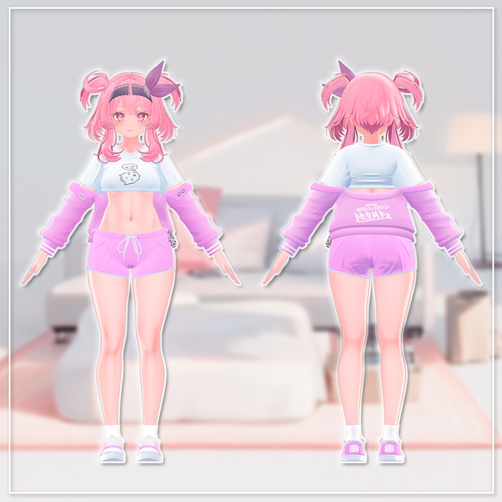 【4アバター対応】ずらせるルームウェア