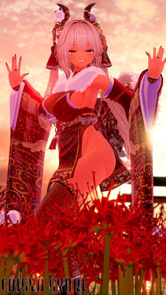 【6アバター対応】Lycoris【着物】