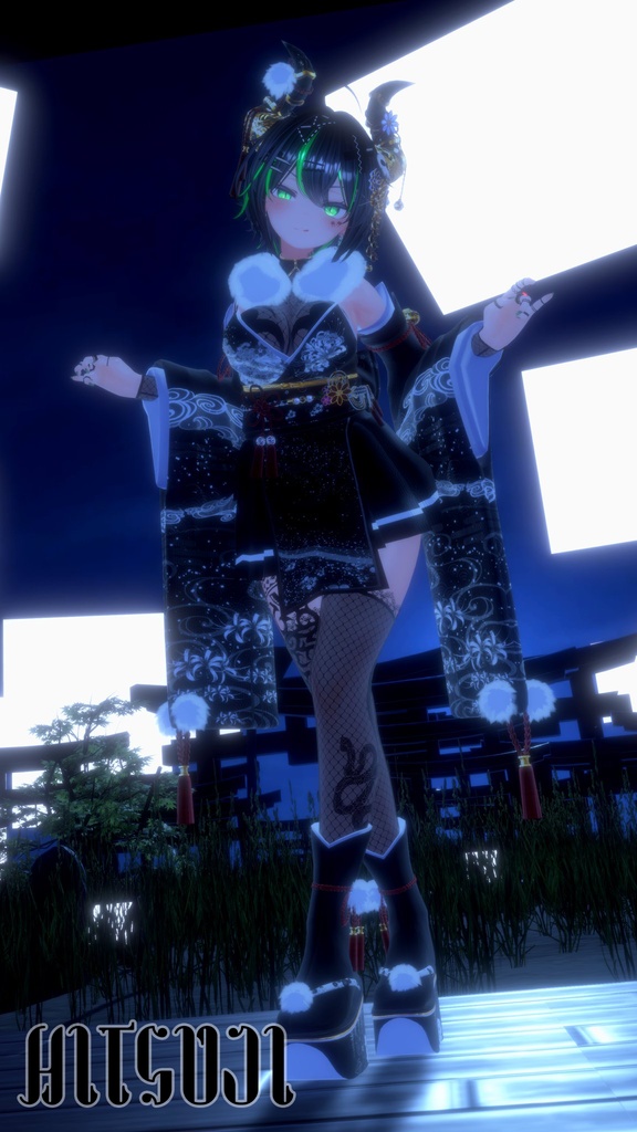 【6アバター対応】Lycoris【着物】