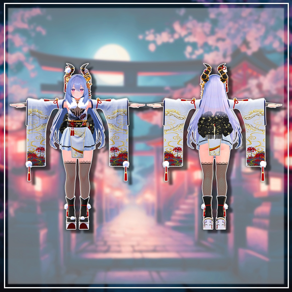 【6アバター対応】Lycoris【着物】