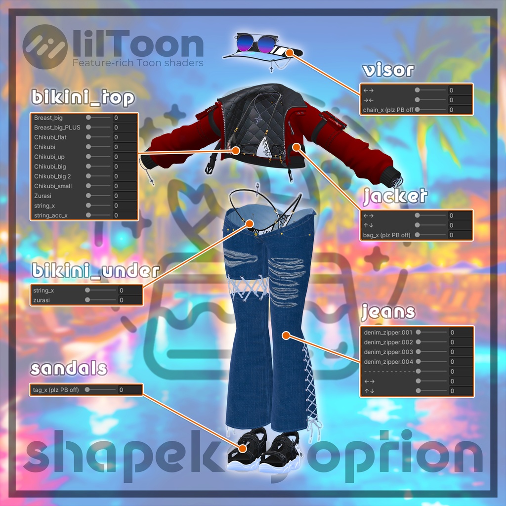 【10アバター対応】SummerRush【水着】