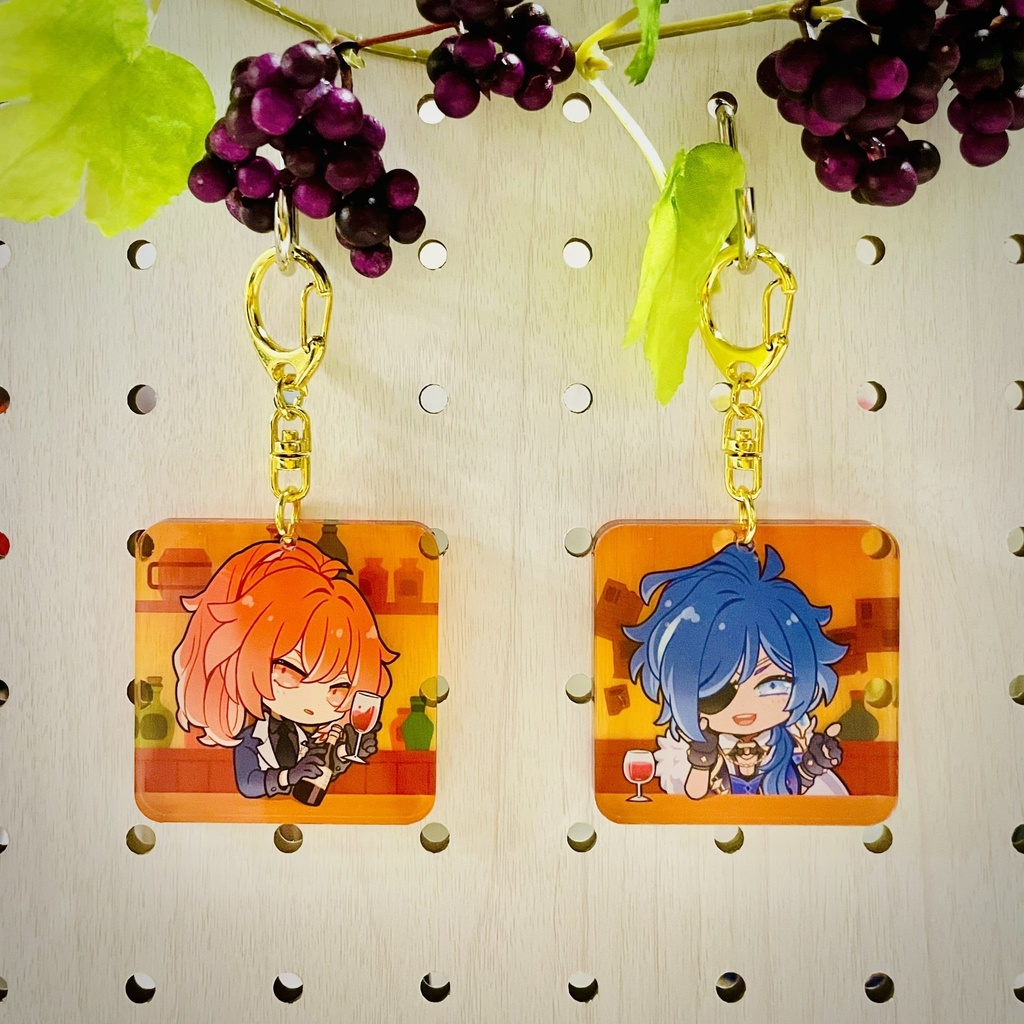 エンシェアましかく厚手キーホルダー