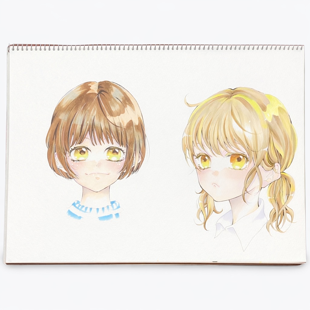 手書きイラストオーダー 色紙12cmサイズ