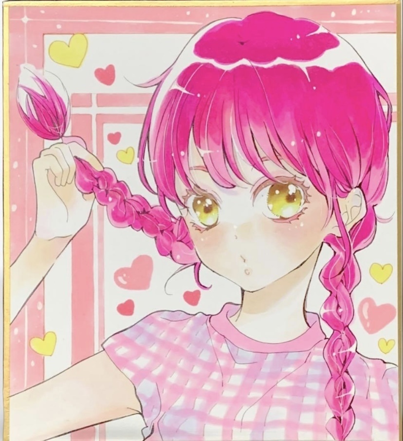 手書きイラストオーダー 色紙12cmサイズ