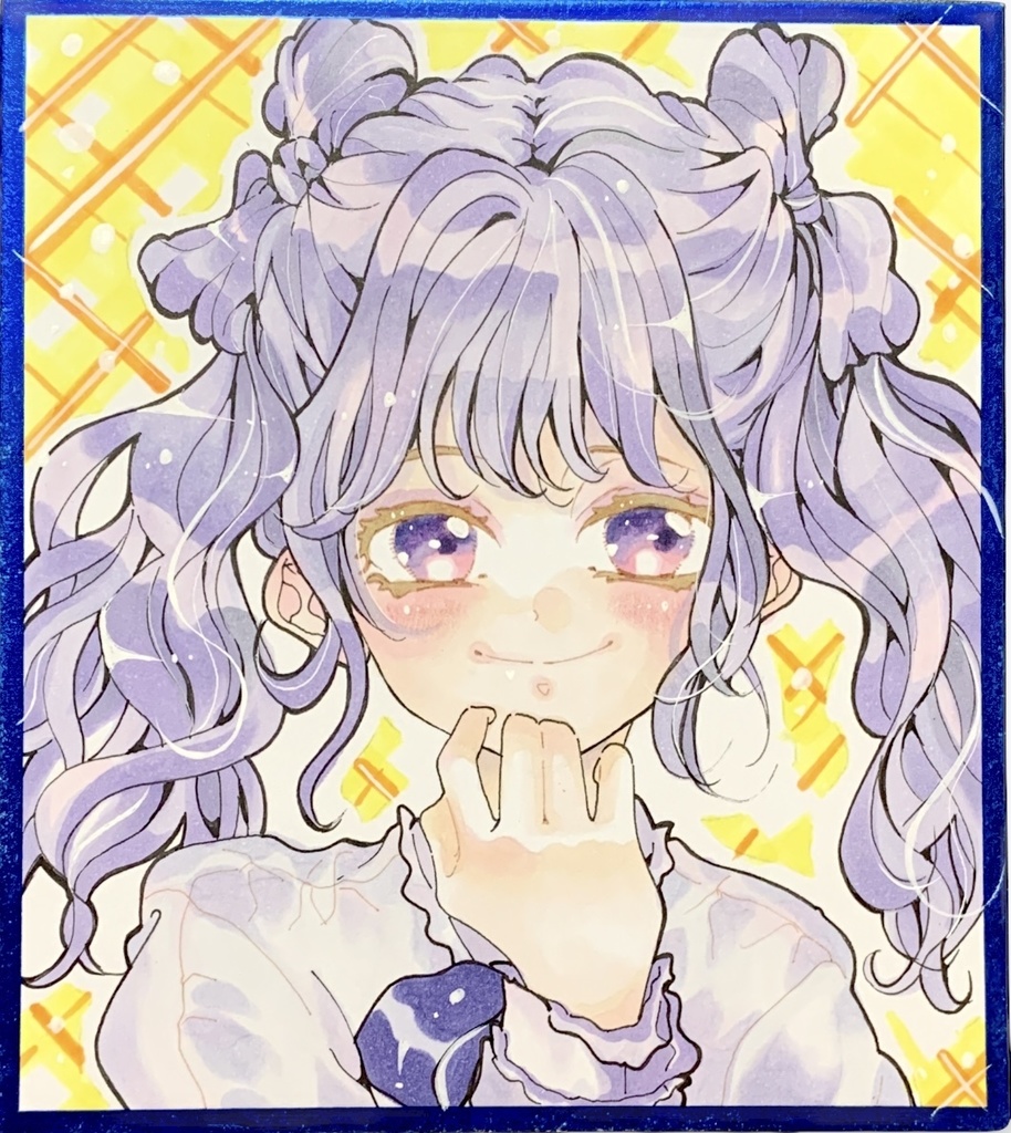 オリジナルイラスト　色紙