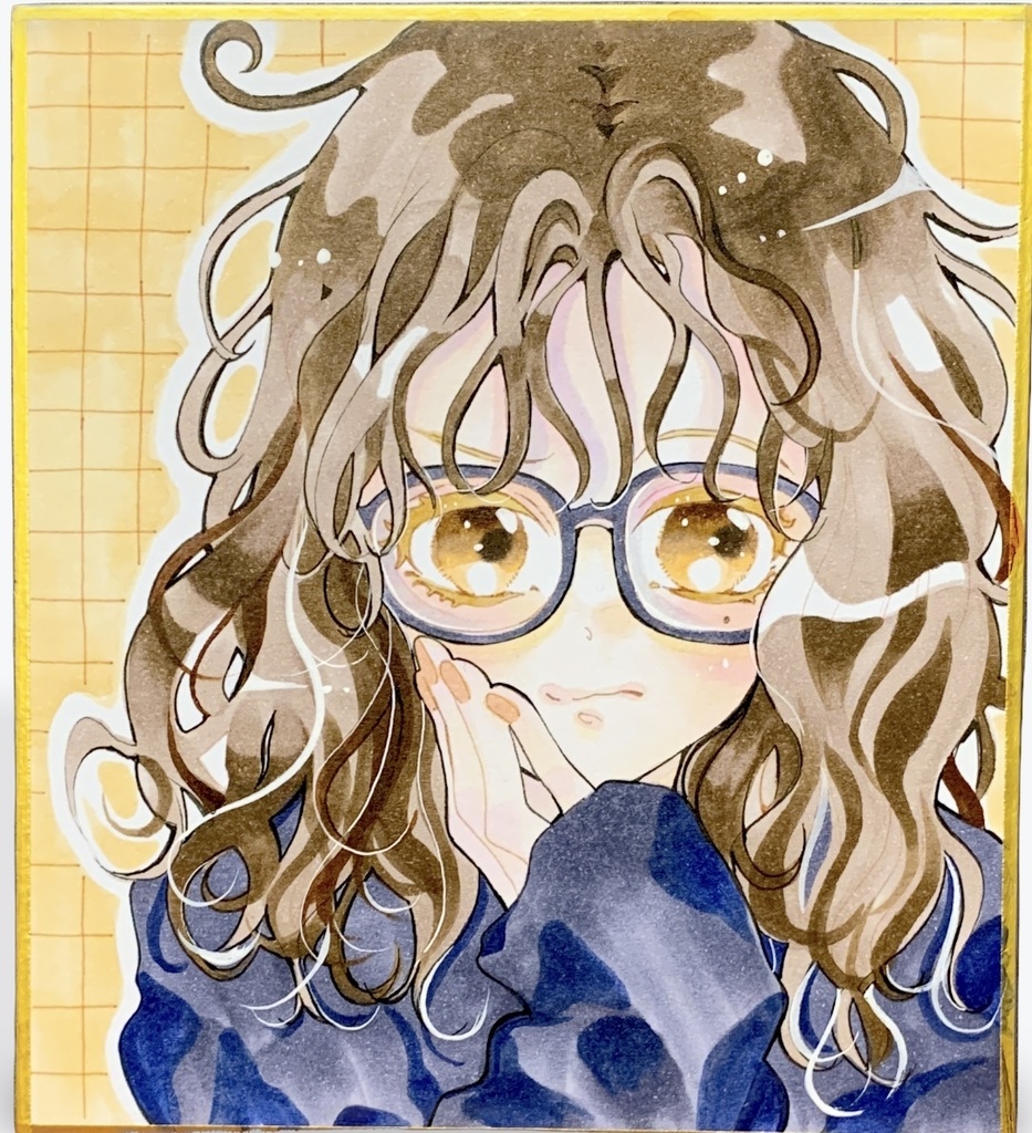 オリジナルイラスト色紙