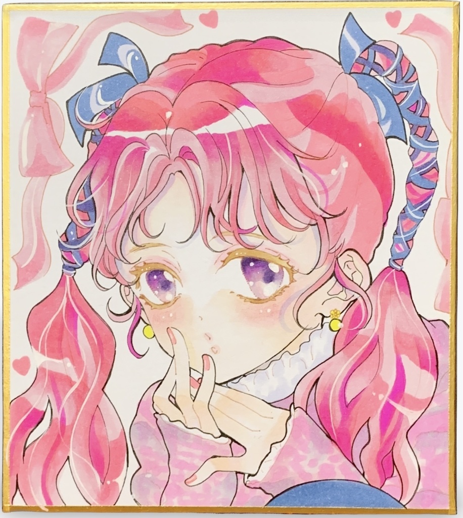 オリジナルイラスト色紙