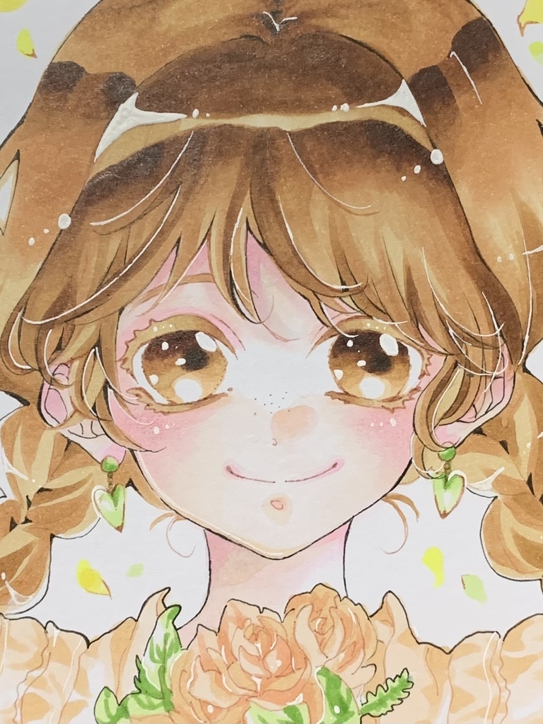 オリジナルイラスト色紙