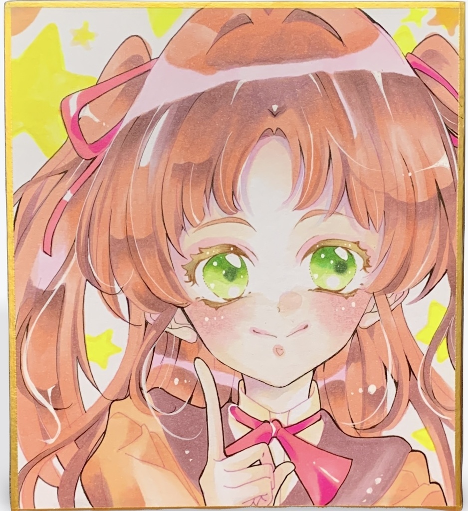 名探偵プリキュア　小林みくる　イラスト色紙