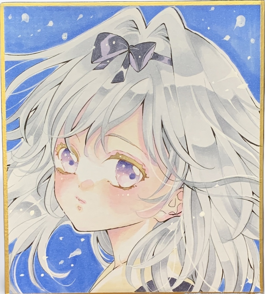 名探偵プリキュア　森亜るるか　イラスト色紙