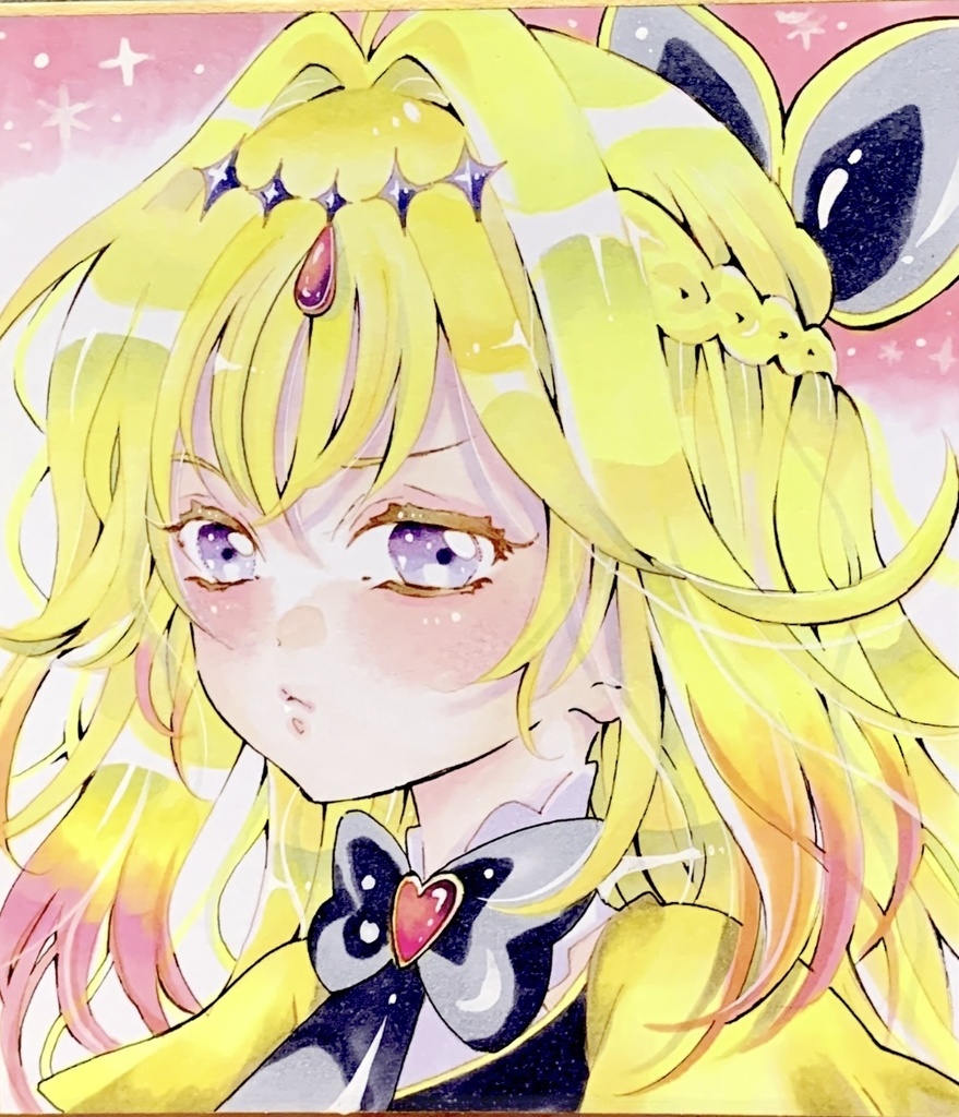 名探偵プリキュア キュアアルカナシャドウ 色紙イラスト