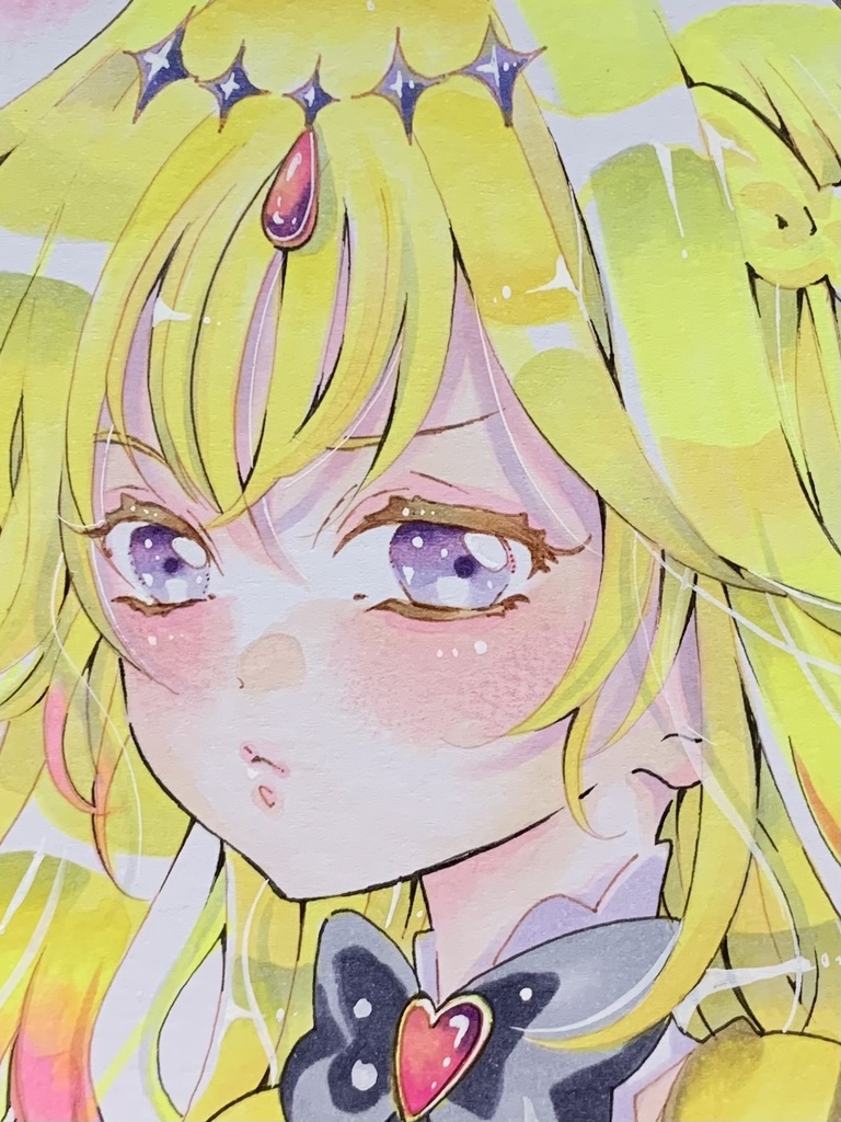 名探偵プリキュア　キュアアルカナシャドウ　色紙イラスト