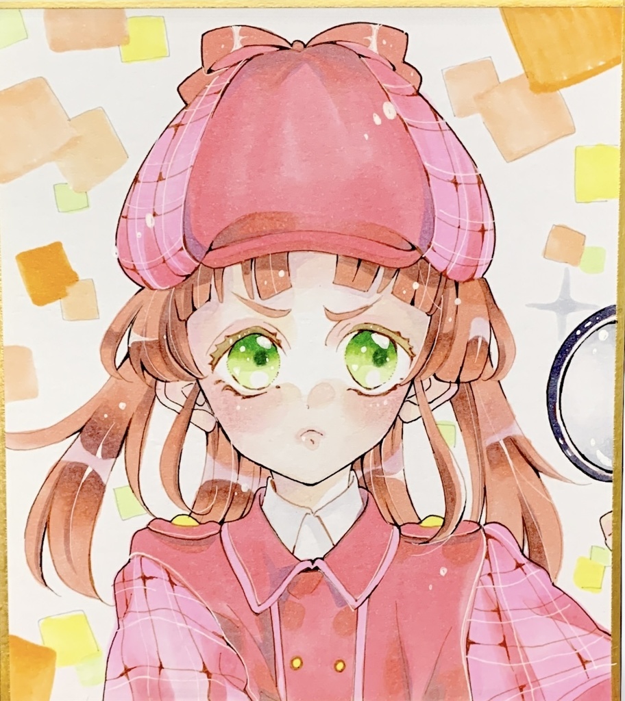 名探偵プリキュア　小林みくるイラスト色紙