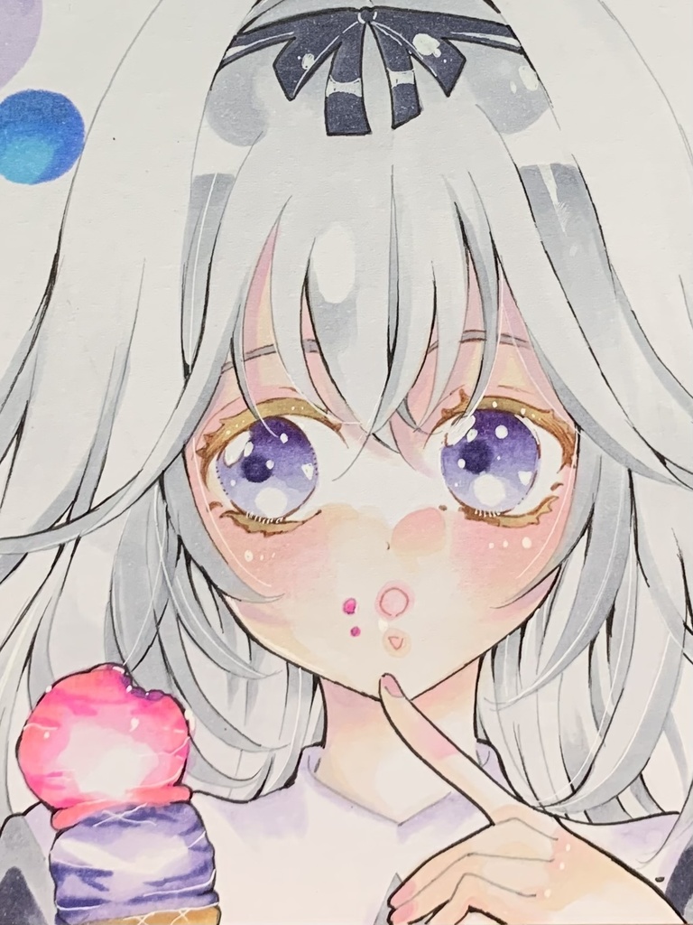 名探偵プリキュア　森亜るるか　イラスト色紙