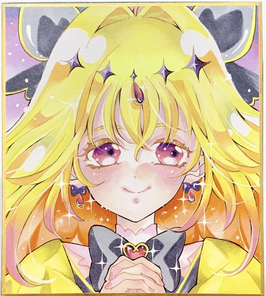 名探偵プリキュア キュアアルカナシャドウ 色紙イラスト