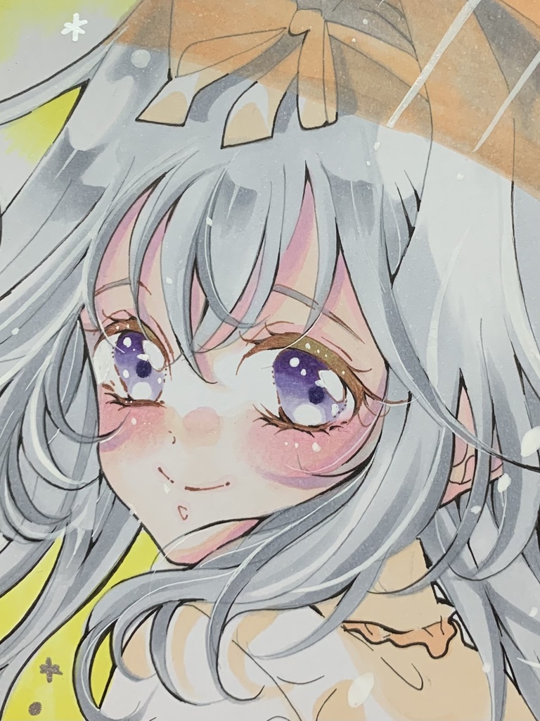 名探偵プリキュア　森亜るるか　イラスト色紙