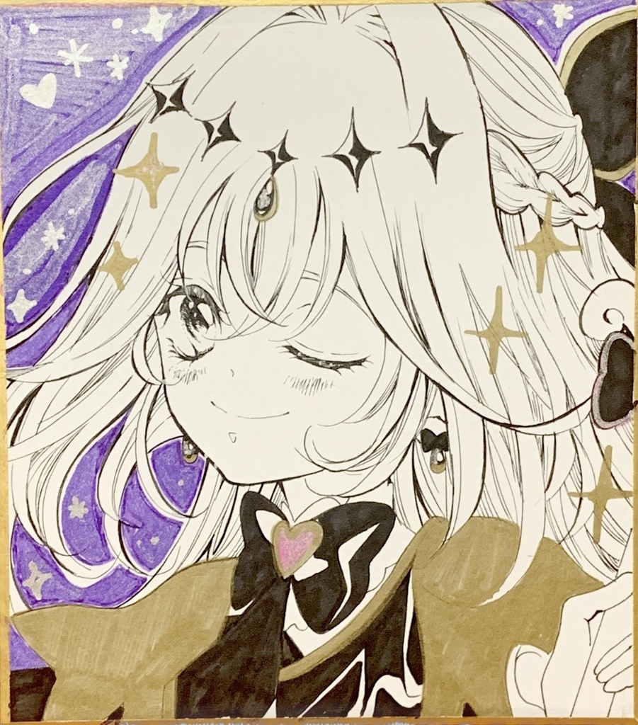 名探偵プリキュア キュアアルカナシャドウ イラスト色紙