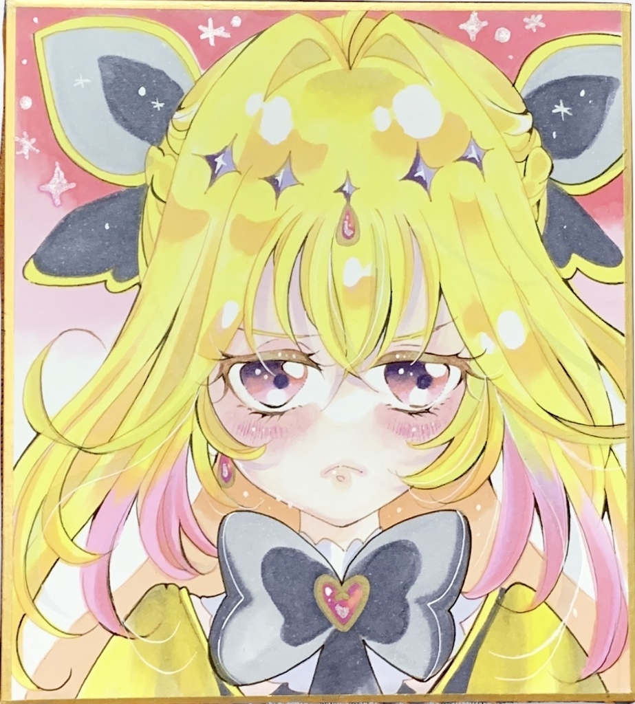 名探偵プリキュア　キュアアルカナシャドウ　イラスト色紙
