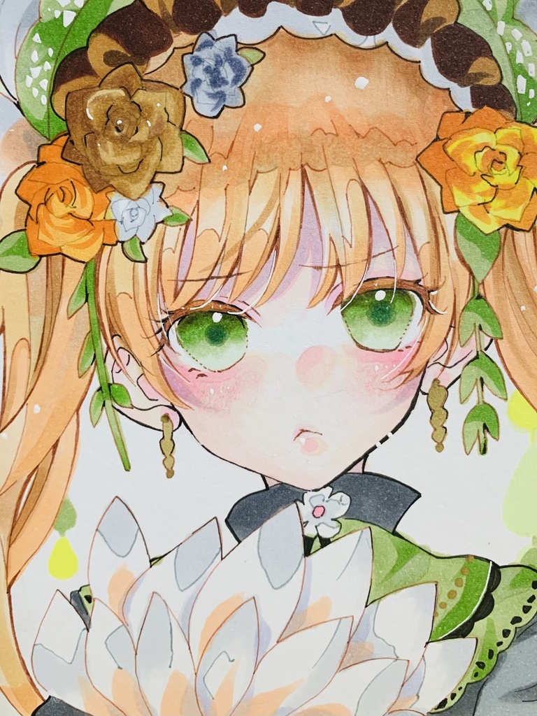 魔法少女ノ魔女裁判　まのさば　イラスト　色紙　遠野ハンナ