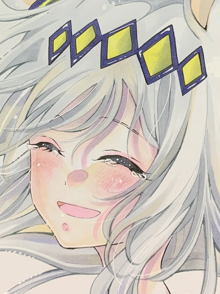 ウマ娘　イラスト色紙　オグリキャップ