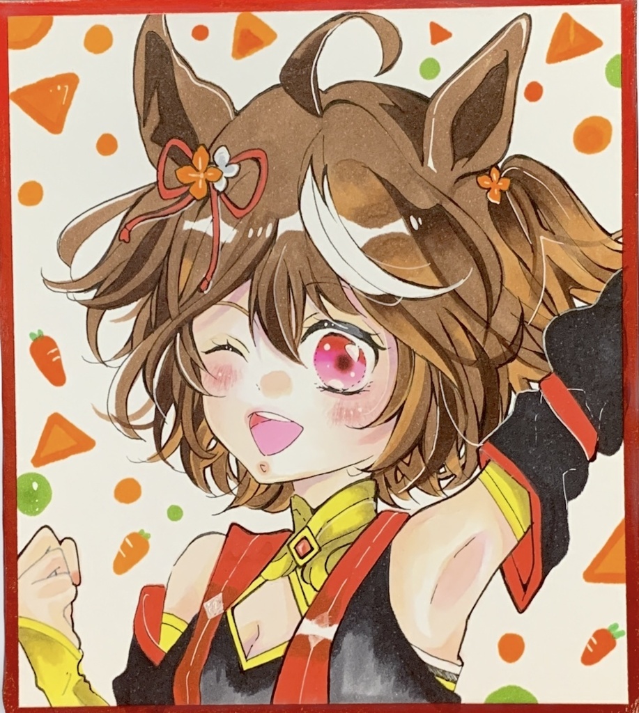 手描きイラスト ウマ娘 キタサンブラック ファンアート