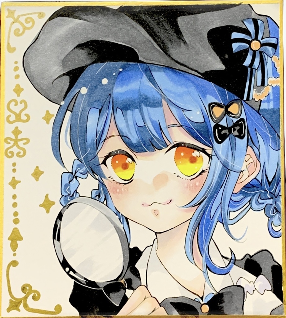 まのさば　橘シェリー　ファンアート　魔法少女ノ魔女裁判　色紙