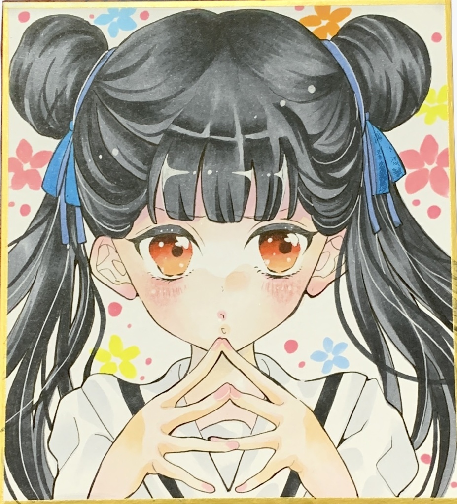 手描きイラスト色紙　カードキャプターさくら　李 苺鈴