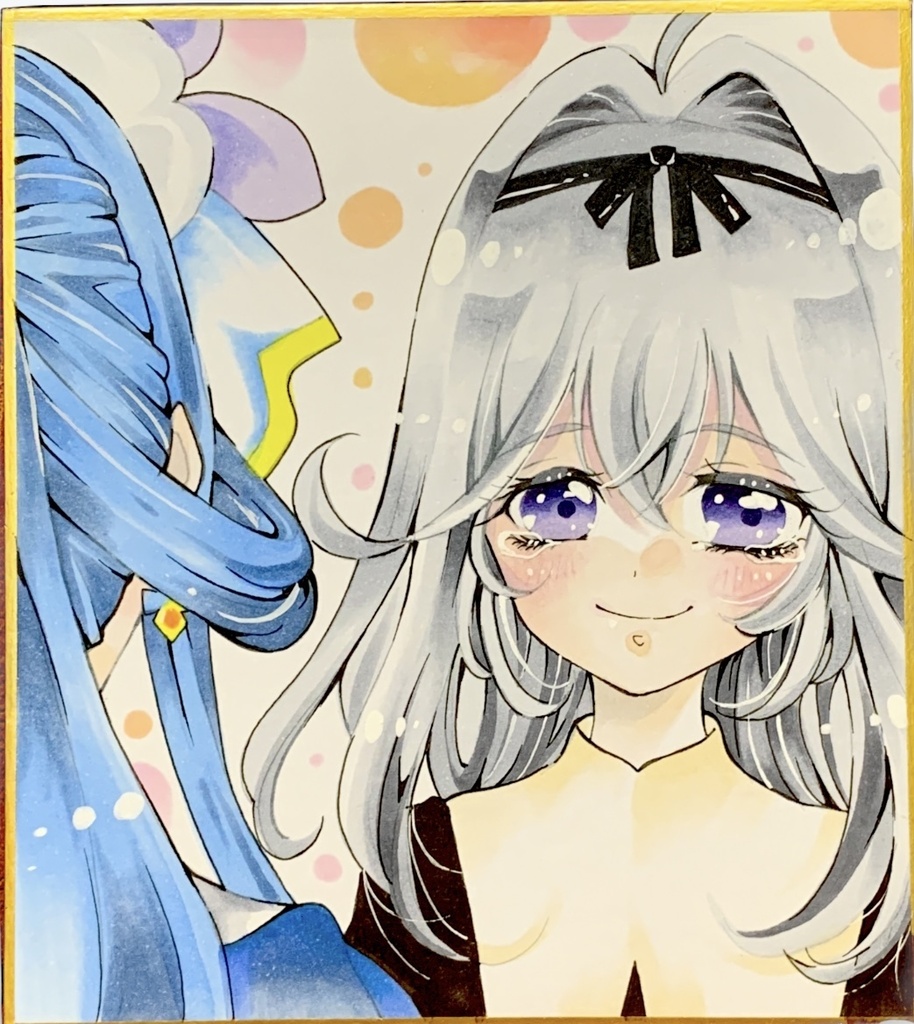 手描きイラスト　名探偵プリキュア　森亜るるか　ファンアート　キュアエクレール