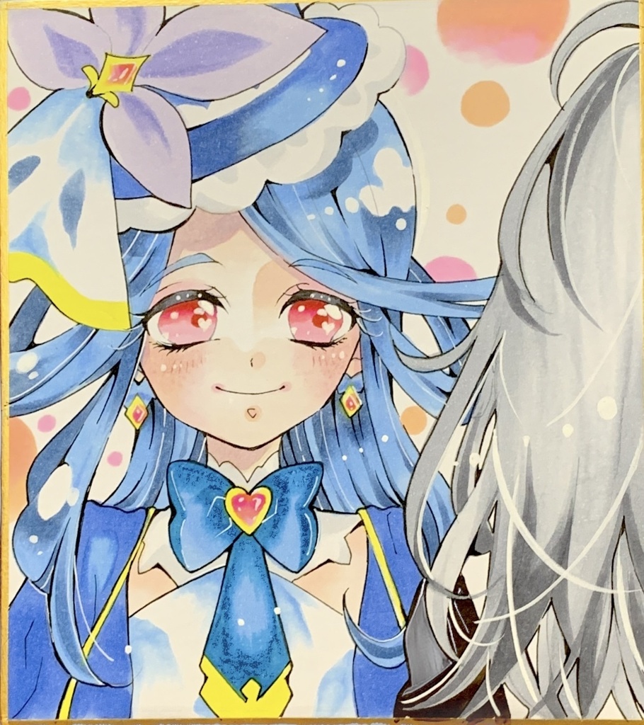 手描きイラスト　名探偵プリキュア　森亜るるか　ファンアート　キュアエクレール