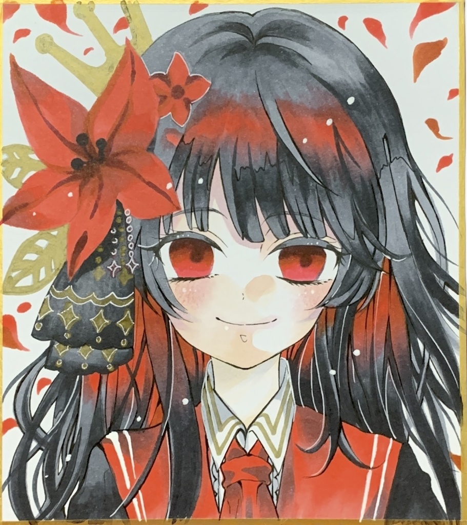 魔法少女ノ魔女裁判 まのさば 二階堂ヒロ 色紙イラスト