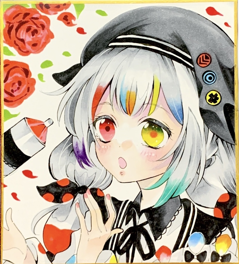 魔法少女ノ魔女裁判　まのさば　城ケ崎ノア　手描きイラスト