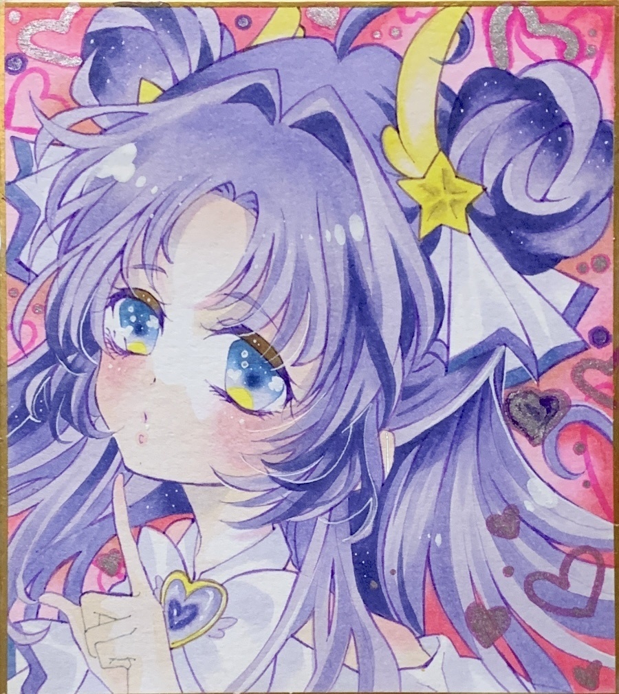 手描きイラスト　名探偵プリキュア　キュアアンサー　ファンアート