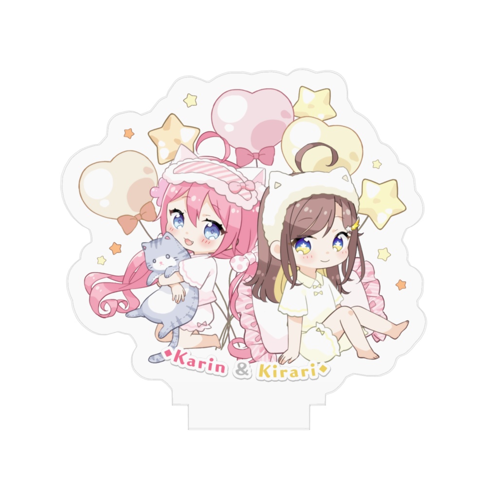 きらりとかりんのパジャマアクリルスタンド