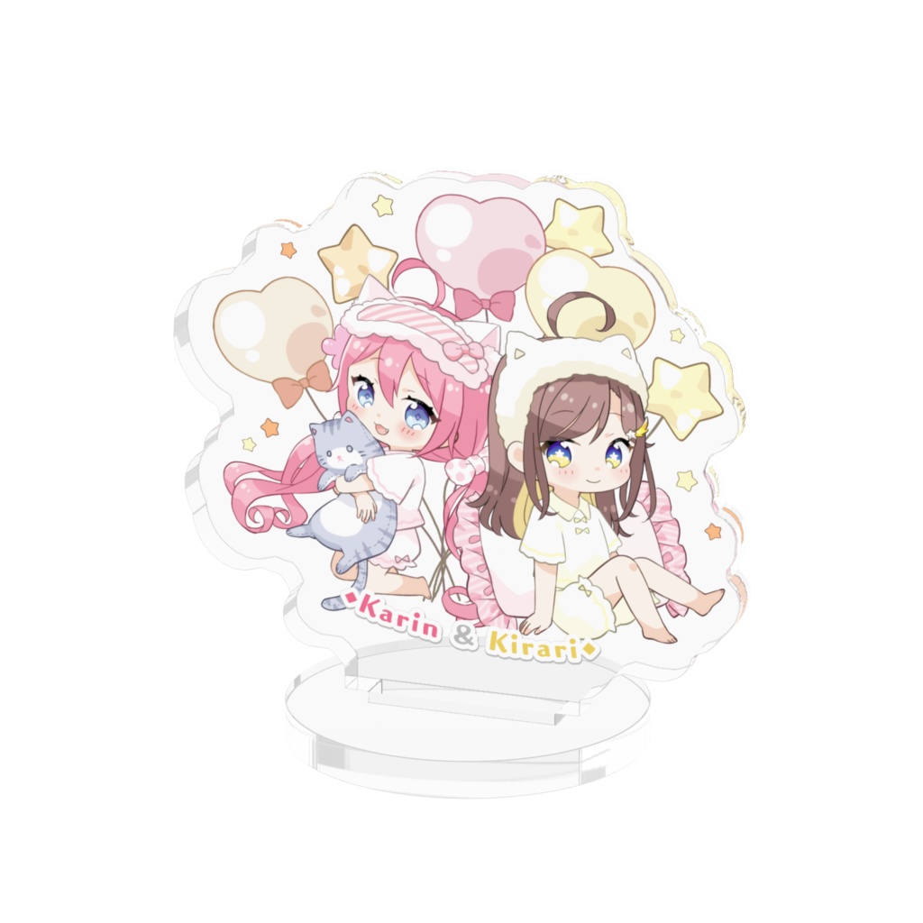きらりとかりんのパジャマアクリルスタンド