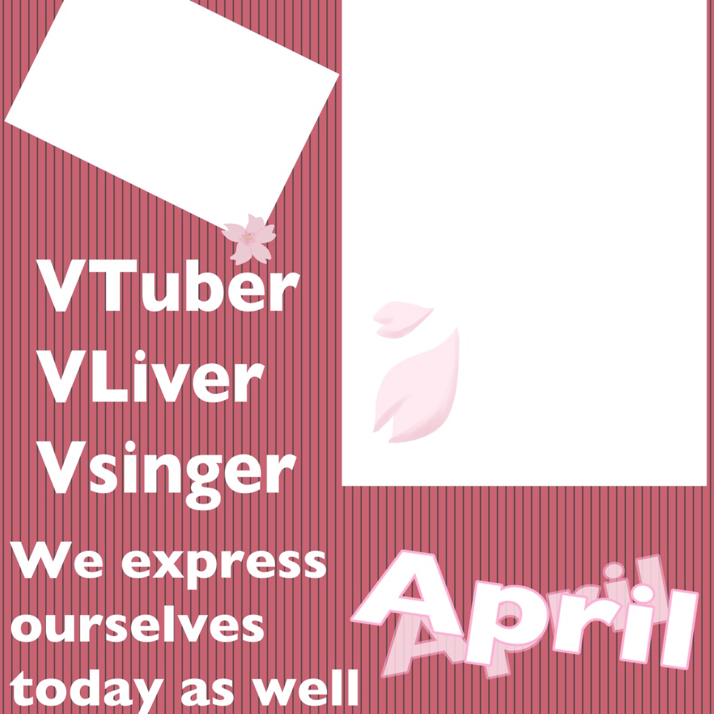 🌸4月用のおはVなどに🌸