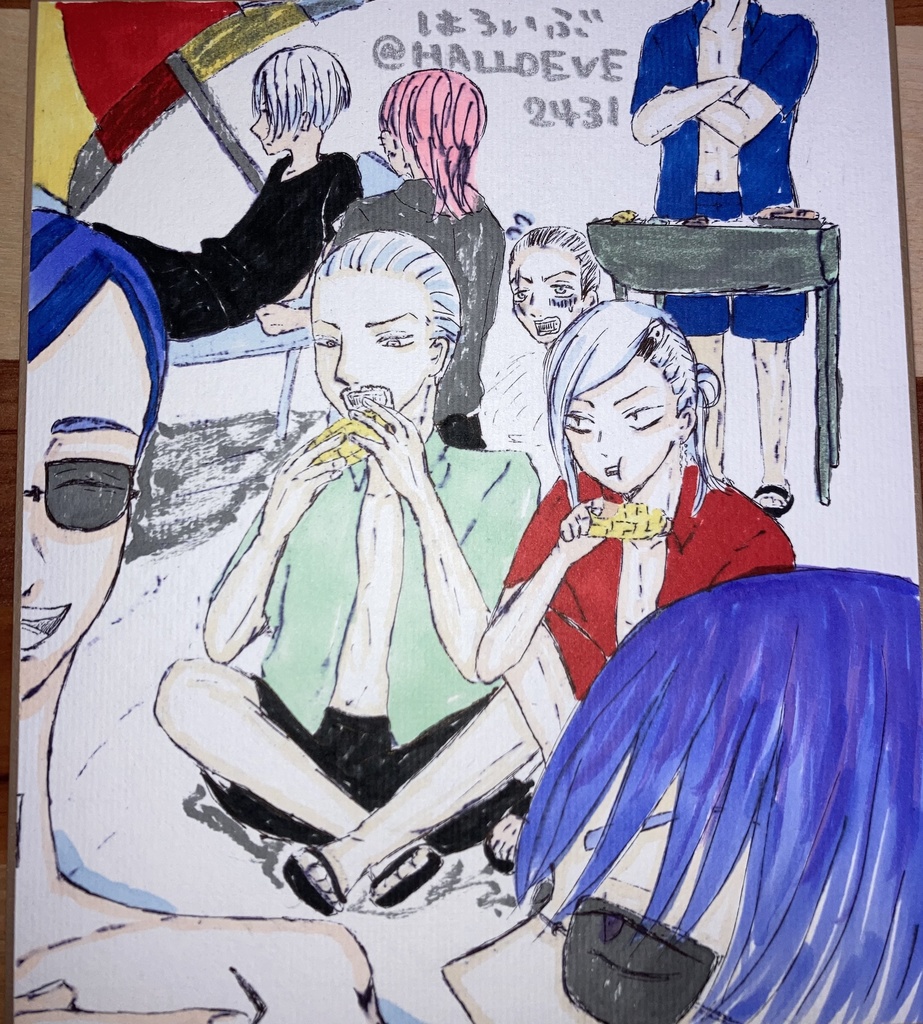 【単品】学校の女子トイレに入ったハズが、六本木のカリスマ兄弟の家でした。/LOOK AT ME/マーマレードに恋をする/自宅玄関ドアを開けたはずが反社の男子トイレでした。/色紙イラスト