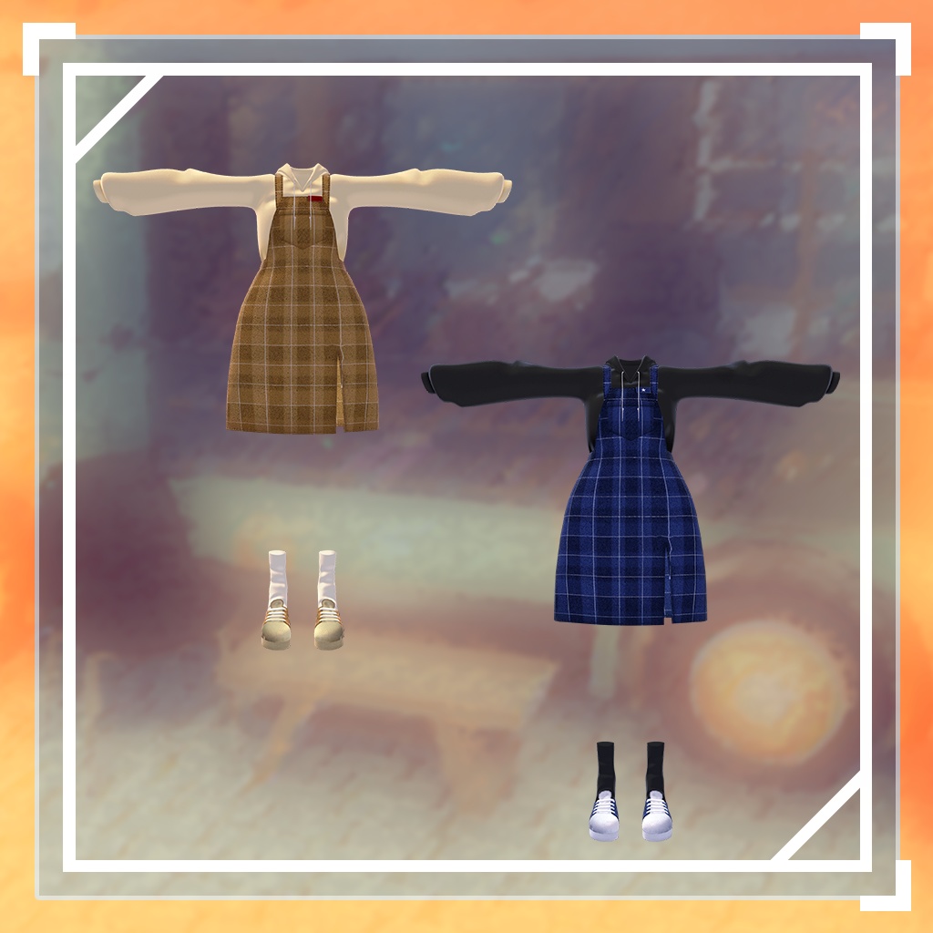 てんむす オーバーオール スカート / Tenmusu OverallSkirt