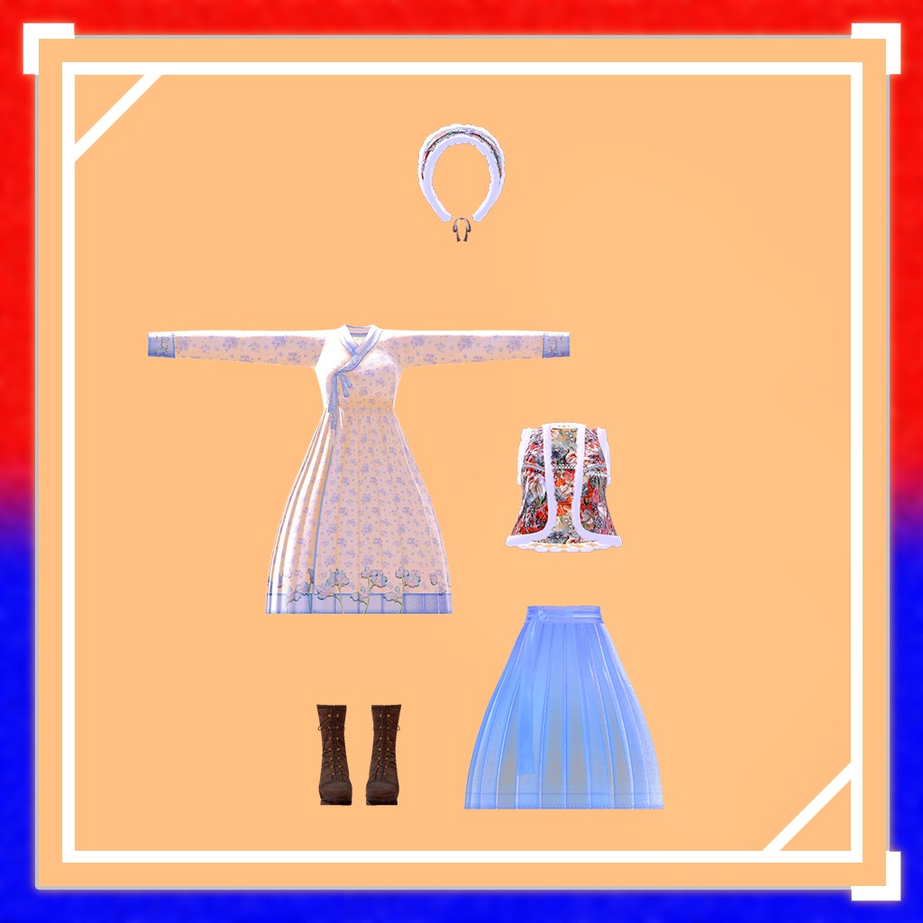 【7アバター対応】Days韓服 ver.2 / Days Hanbok ver.2 / Days 한복 ver.2