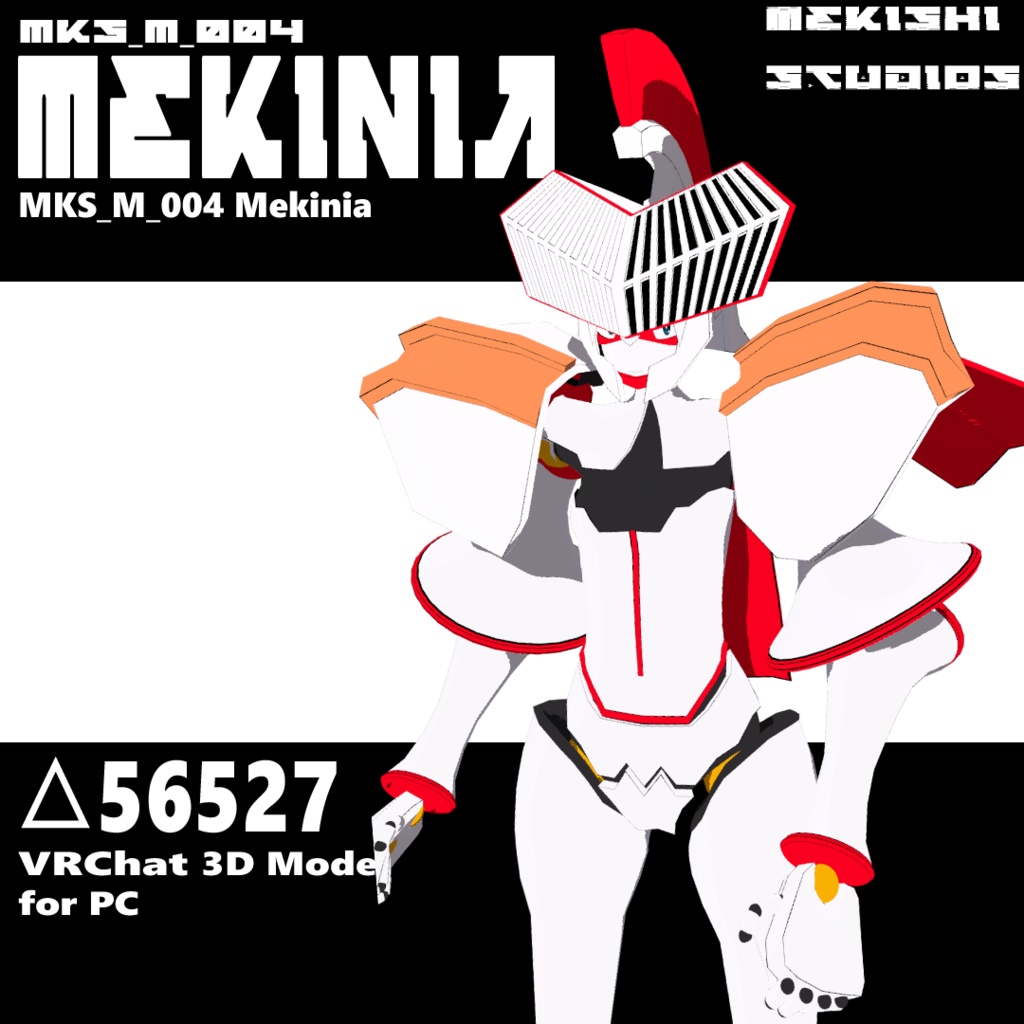 VRChat想定 3Dモデル 「Mekinia メキニア」