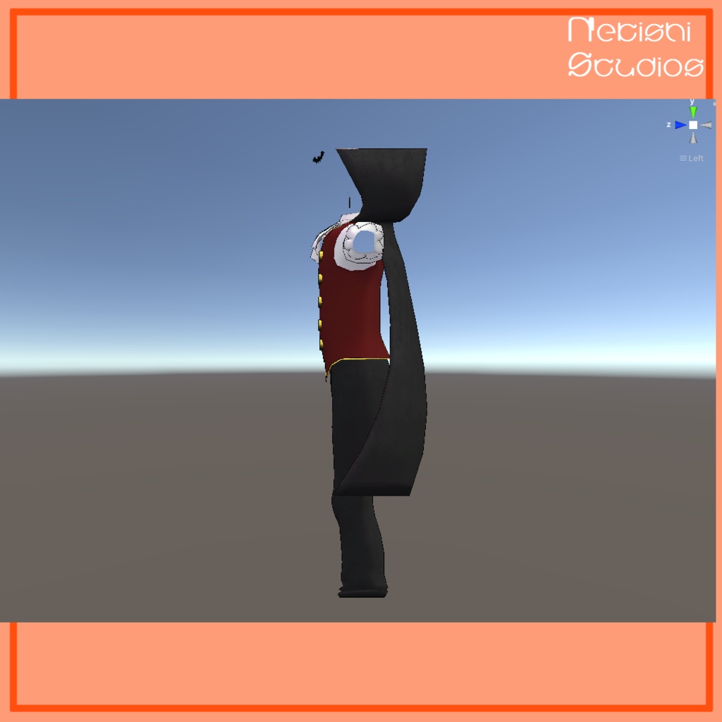 VRChat想定 3Dモデル 「ウラモ・ハオラン」対応衣装 ヴァンパイア・コスチューム